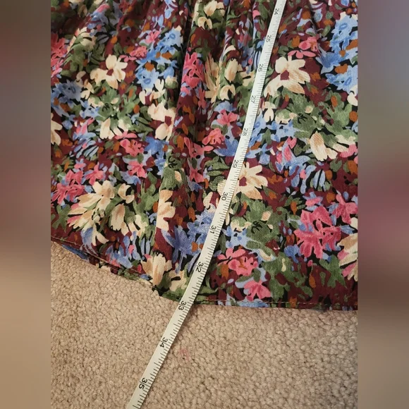 Zara Satin Floral Multicolor Dress, size S - Picture 12 of 12